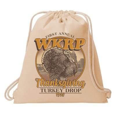 WKRP Turkey Drop 1978 Drawstring Bag