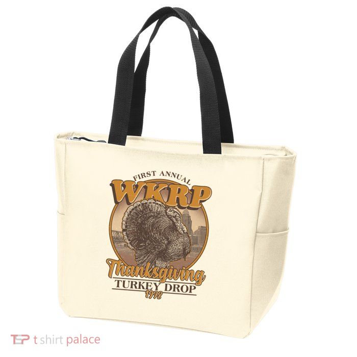 WKRP Turkey Drop 1978 Zip Tote Bag
