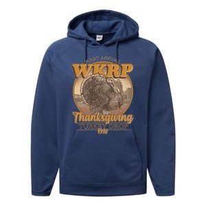 WKRP Turkey Drop 1978 Performance Fleece Hoodie