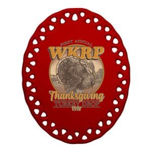 WKRP Turkey Drop 1978 Ceramic Oval Ornament