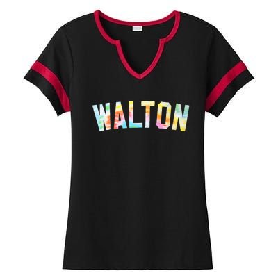 Walton Tie Dye Honored Walton 2024 Tiedye Warmups Ladies Halftime Notch Neck Tee