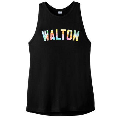 Walton Tie Dye Honored Walton 2024 Tiedye Warmups Ladies PosiCharge Tri-Blend Wicking Tank