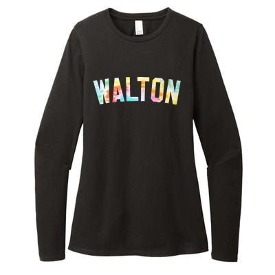 Walton Tie Dye Honored Walton 2024 Tiedye Warmups Womens CVC Long Sleeve Shirt