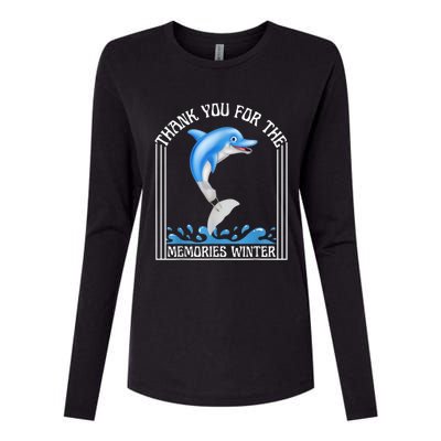 Winter The Dolphin Winter The Dolphin Womens Cotton Relaxed Long Sleeve T-Shirt