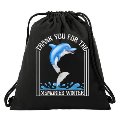 Winter The Dolphin Winter The Dolphin Drawstring Bag