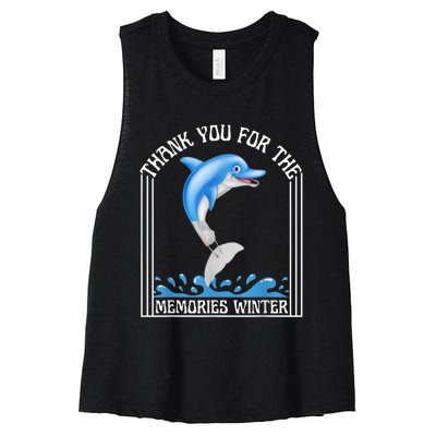 Winter The Dolphin Winter The Dolphin Women's Racerback Cropped Tank