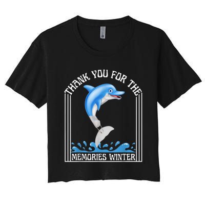 Winter The Dolphin Winter The Dolphin Women's Crop Top Tee