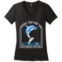 Winter The Dolphin Winter The Dolphin Women's V-Neck T-Shirt