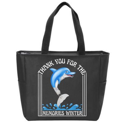 Winter The Dolphin Winter The Dolphin Zip Tote Bag