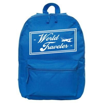 World Tourism Day Travel Makes You Richer Like This Traveler Gift 16 in Basic Backpack