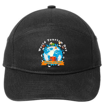 World Tourism Day Staying At Home Great Gift 7-Panel Snapback Hat