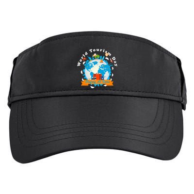 World Tourism Day Staying At Home Great Gift Adult Drive Performance Visor