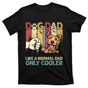 Welsh Terrier Dad Like A Normal Dad Only Cooler Retro T-Shirt