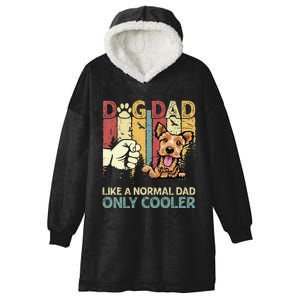 Welsh Terrier Dad Like A Normal Dad Only Cooler Retro Hooded Wearable Blanket