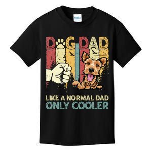 Welsh Terrier Dad Like A Normal Dad Only Cooler Retro Kids T-Shirt