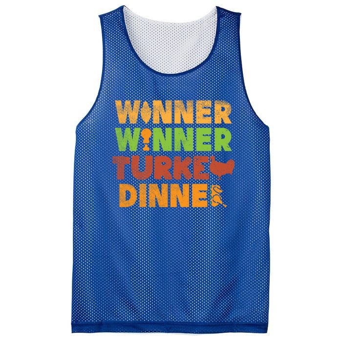 Winner Turkey Dinner Funny Thanksgiving Gamble Gambler Gift Great Gift Mesh Reversible Basketball Jersey Tank