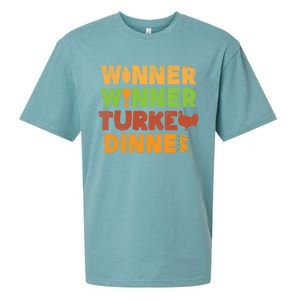 Winner Turkey Dinner Funny Thanksgiving Gamble Gambler Gift Great Gift Sueded Cloud Jersey T-Shirt