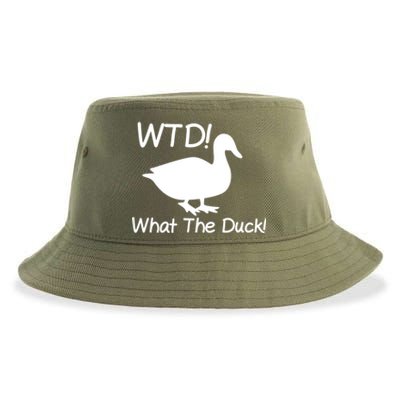 What The Duck Funny Duck Cute Gift Sustainable Bucket Hat