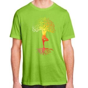 Wo Tie Dye Yoga Tree Of Life Yoga Zen Meditation Namaste Great Gift Adult ChromaSoft Performance T-Shirt