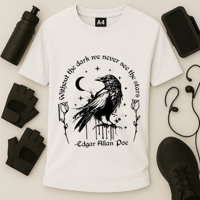 Without The Dark We Never See The Stars Teacher Funny Cooling Performance Crew T-Shirt