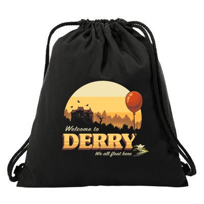 Welcome To Derry It Terror Movie Book Horror Killer Clown Drawstring Bag