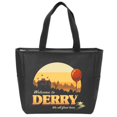 Welcome To Derry It Terror Movie Book Horror Killer Clown Zip Tote Bag