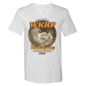 Wkrp Turkey Drop V-Neck T-Shirt