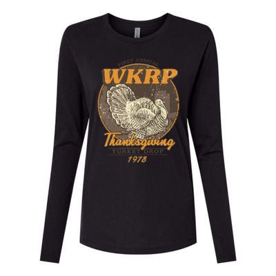 Wkrp Turkey Drop Womens Cotton Relaxed Long Sleeve T-Shirt