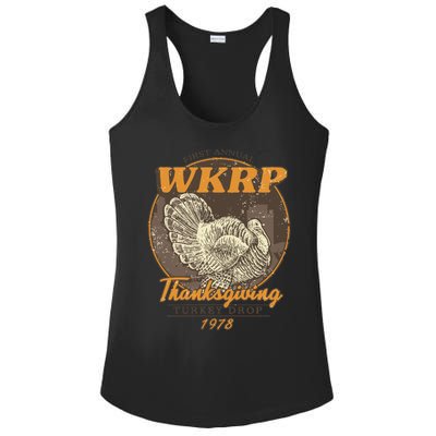 Wkrp Turkey Drop Ladies PosiCharge Competitor Racerback Tank