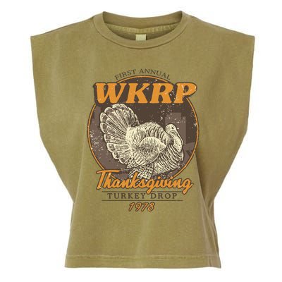 Wkrp Turkey Drop Garment-Dyed Women's Muscle Tee