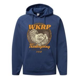 Wkrp Turkey Drop Performance Fleece Hoodie