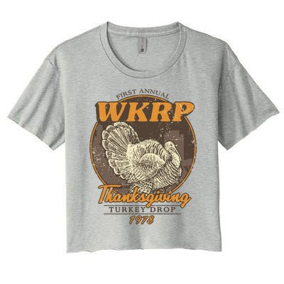 Wkrp Turkey Drop Women's Crop Top Tee