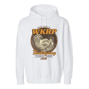 Wkrp Turkey Drop Garment-Dyed Fleece Hoodie