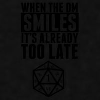 When The Dm Smiles.. It&X27;S Already Too Late Ladies PosiCharge Tri-Blend Wicking Tank