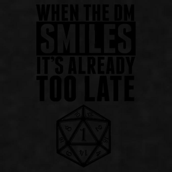 When The Dm Smiles.. It&X27;S Already Too Late Ladies PosiCharge Tri-Blend Wicking Tank