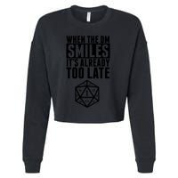 When The Dm Smiles.. It&X27;S Already Too Late Cropped Pullover Crew