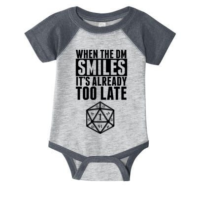 When The Dm Smiles.. It&X27;S Already Too Late Infant Baby Jersey Bodysuit