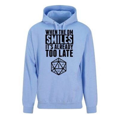 When The Dm Smiles.. It&X27;S Already Too Late Unisex Surf Hoodie