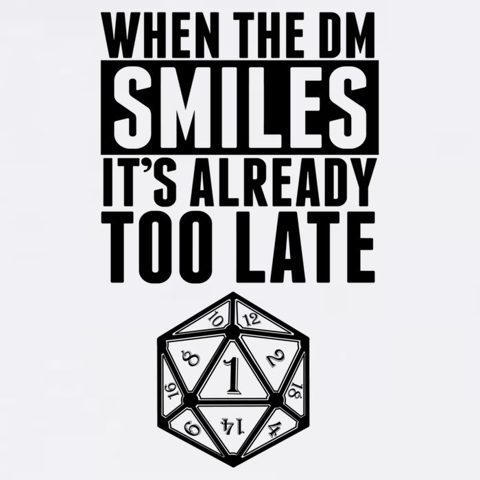 When The Dm Smiles.. It&X27;S Already Too Late Garment-Dyed Sweatshirt