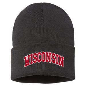 Wisconsin Throwback Design Classic Sustainable Knit Beanie