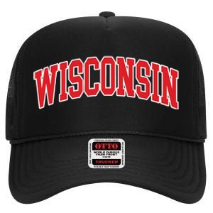 Wisconsin Throwback Design Classic High Crown Mesh Back Trucker Hat