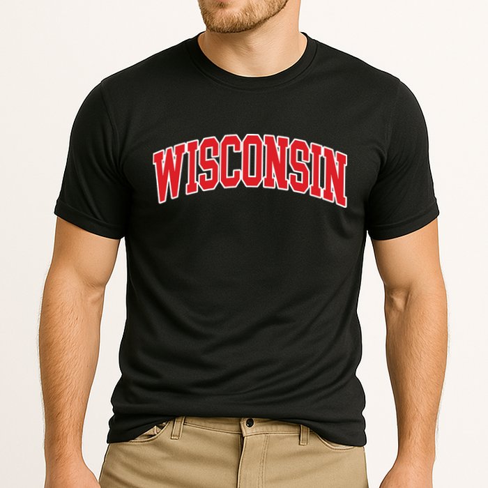 Wisconsin Throwback Design Classic Cooling Performance Crew T-Shirt