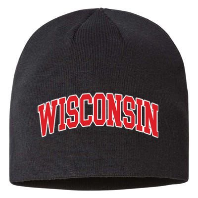 Wisconsin Throwback Design Classic Sustainable Beanie