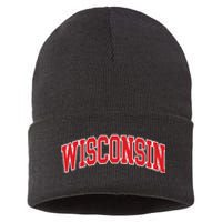 Wisconsin Throwback Design Classic Sustainable Knit Beanie