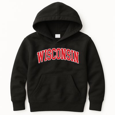 Wisconsin Throwback Design Classic Kids Hoodie