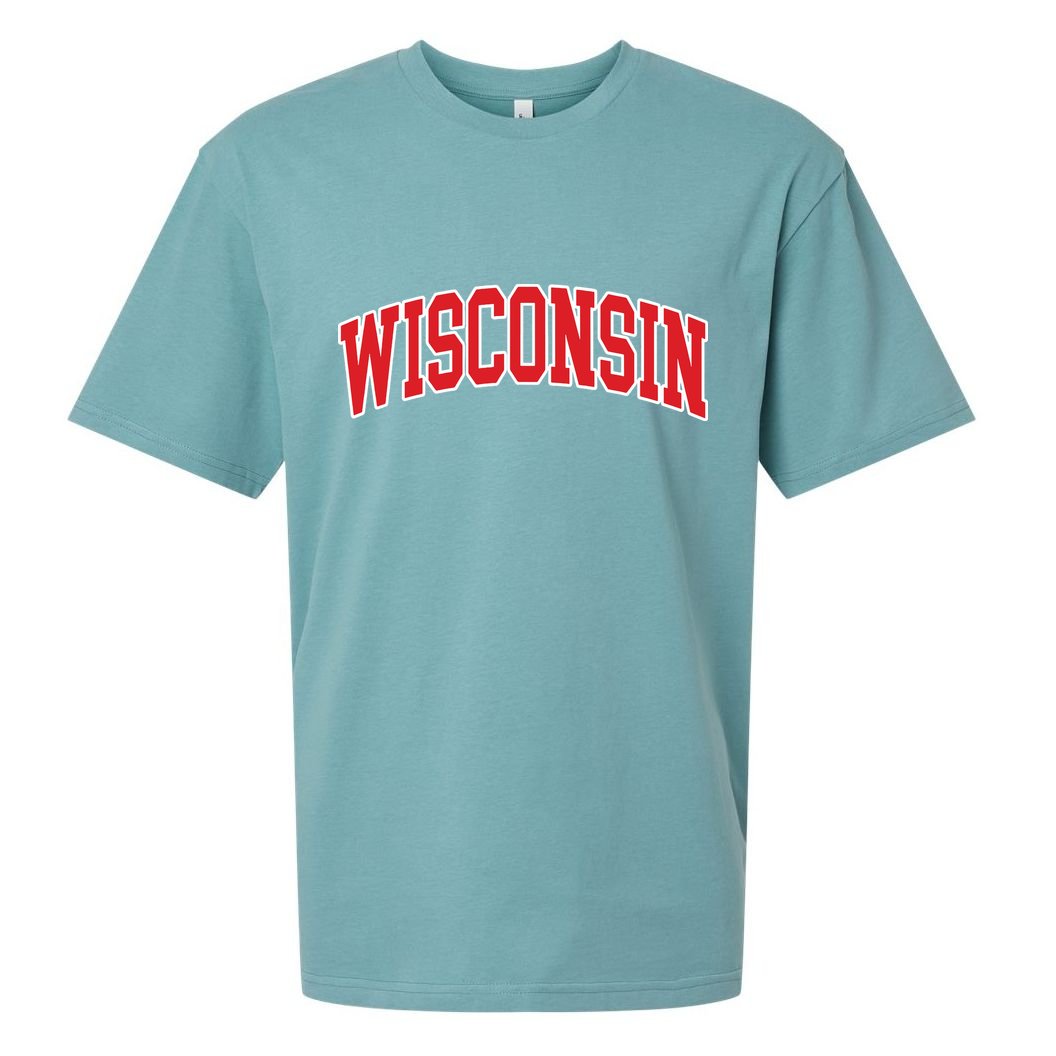 Wisconsin Throwback Design Classic Sueded Cloud Jersey T-Shirt