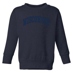 Wisconsin Throwback Design Classic Toddler Sweatshirt