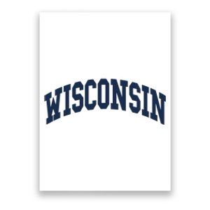 Wisconsin Throwback Design Classic Poster