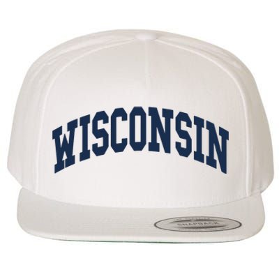 Wisconsin Throwback Design Classic Wool Snapback Cap