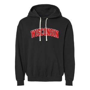 Wisconsin Throwback Design Classic Garment-Dyed Fleece Hoodie